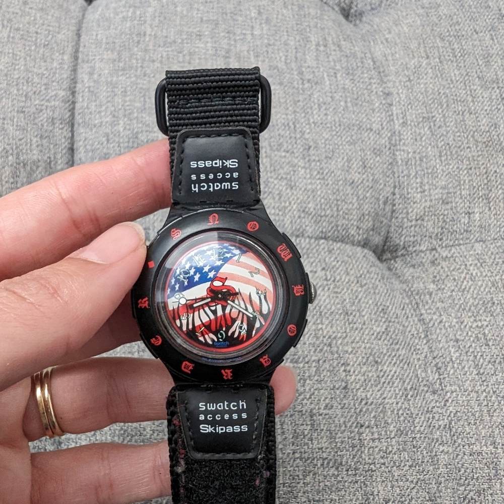 Vintage Swatch Skipass palmer snow access